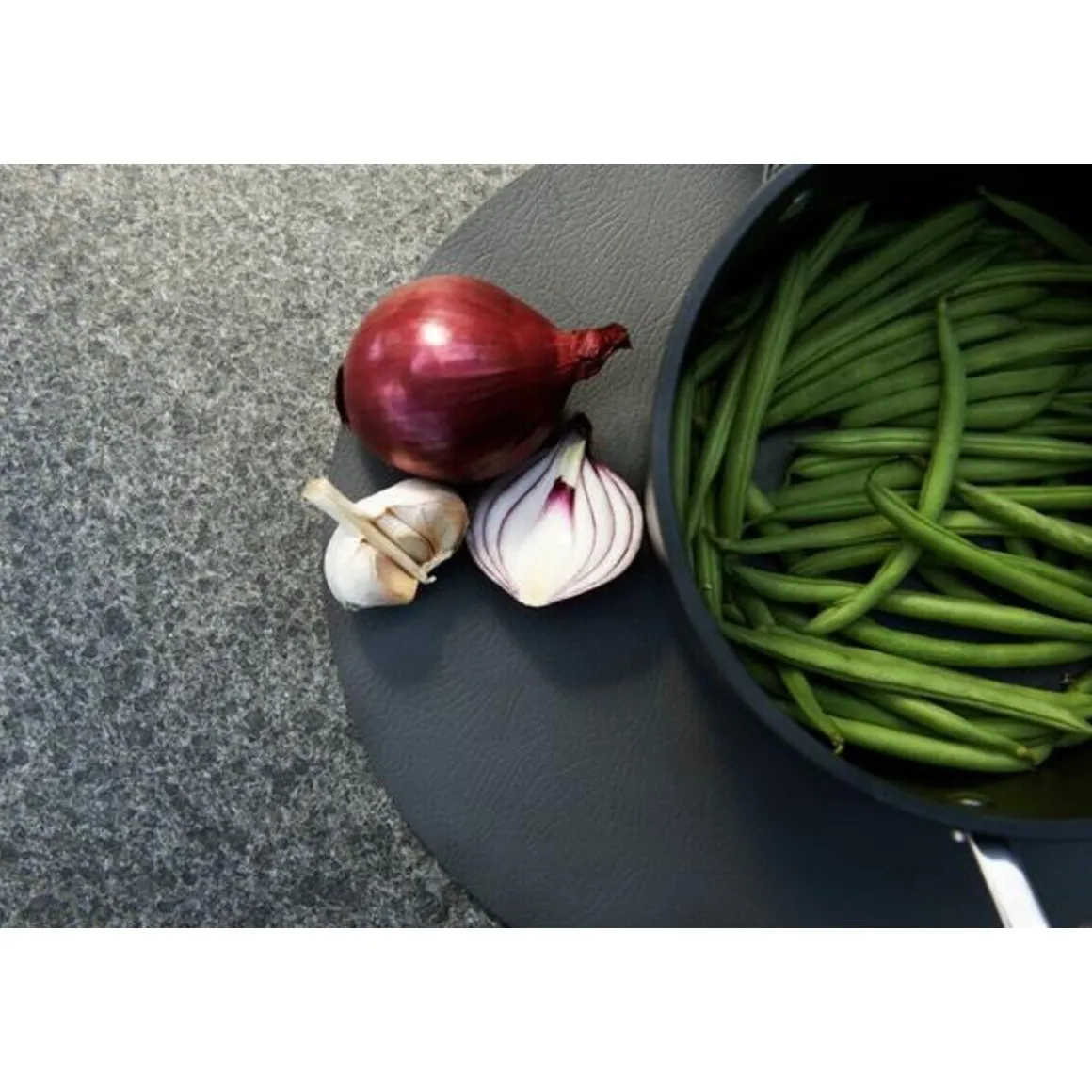 LINDDNATischset S 24x28 cm Curve Nupo anthracite