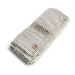 Lovely LinenTischdecke 100x100 cm Lovely Light Grey