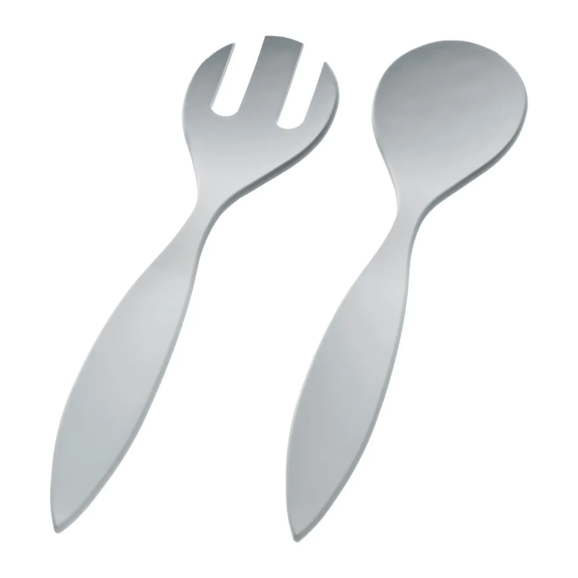 MaguSalatbesteck 30cm Natur-Design silver