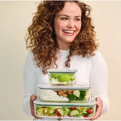 MepalGlas-Frischhaltedose 1,5 l EasyClip Nordic Sage