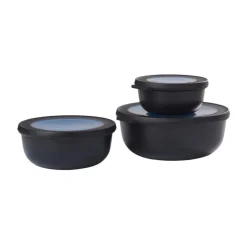 MepalStarter Set Cirqula flach Multibowl 3tlg. nordic black