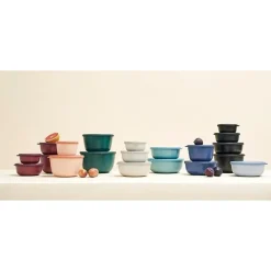 MepalStarter Set Cirqula flach Multibowl 3tlg. nordic black