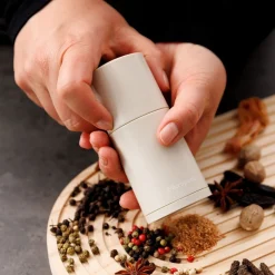 MicroplaneGewürzmühle 2in1 12 cm Speciality Cashmere Beige