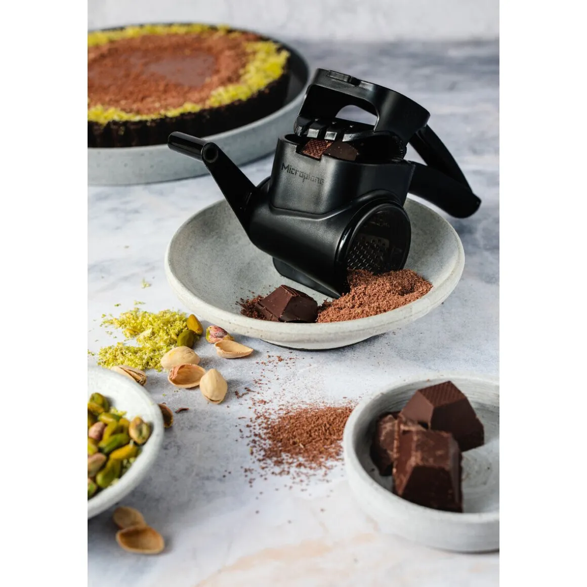 MicroplaneRotierende Reibe 21 cm Speciality schwarz