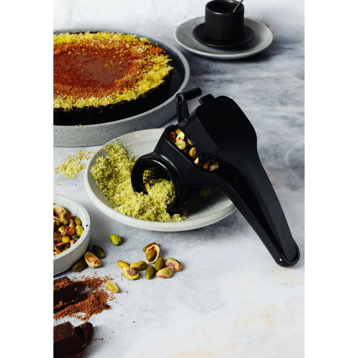 MicroplaneRotierende Reibe 21 cm Speciality schwarz