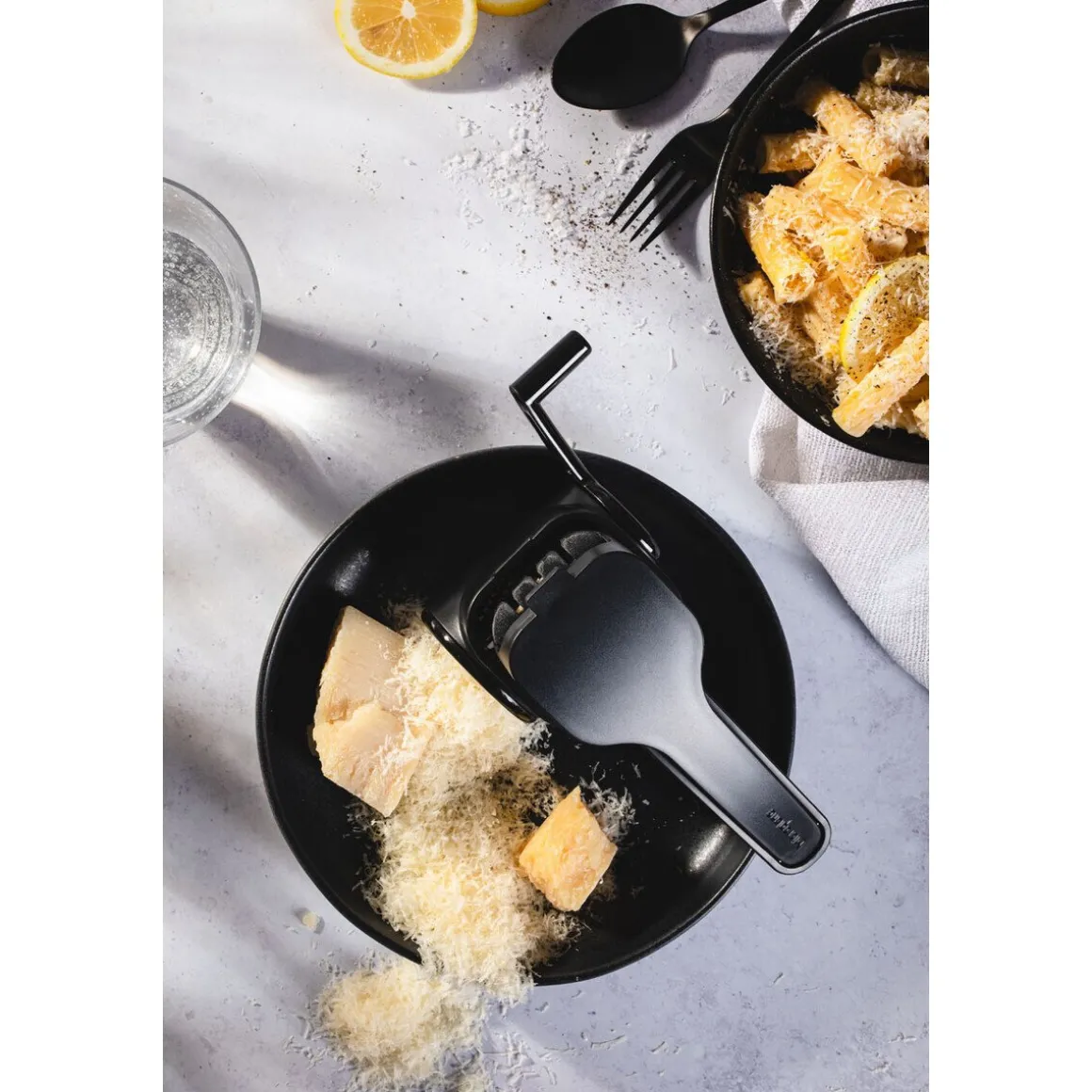 MicroplaneRotierende Reibe 21 cm Speciality schwarz