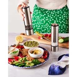 PeugeotPfeffer- und Salzmühlen-Set 5-tlg. Elis Sense Duo Elektrisch u'Select edelstahl