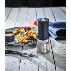 PeugeotPfeffer- und Salzmühle 16 cm Daman Elektrisch Duo u‘Select schwarz