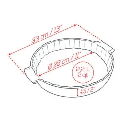 PeugeotTarteform 28cm Appolia ecru