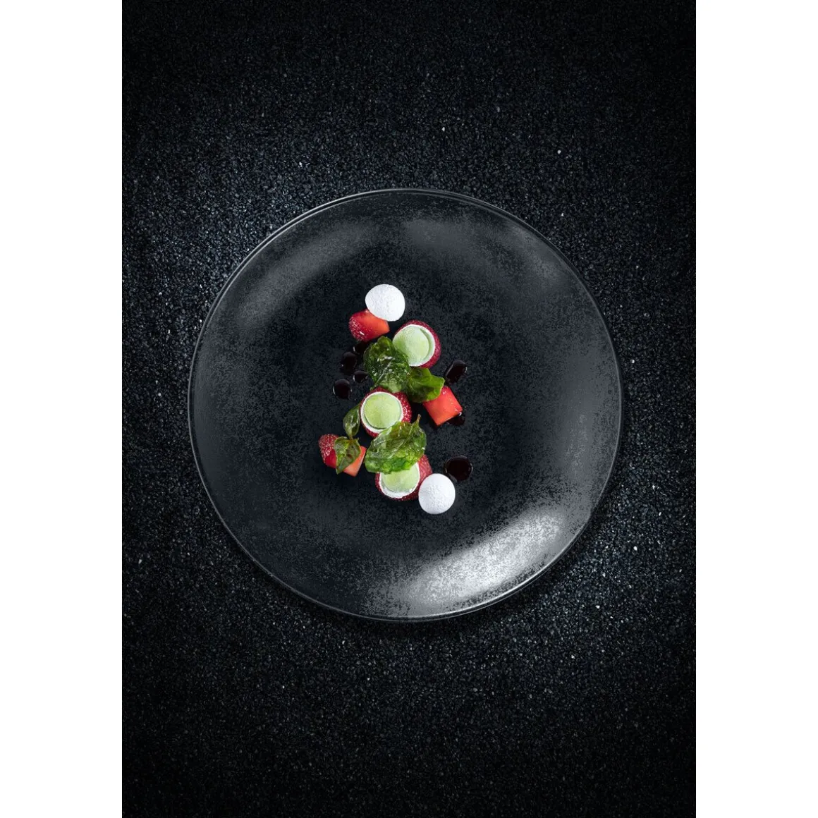 RAKTeller flach coup 29 cm Fusion Karbon schwarz