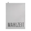 RäderGeschirrtuch Mahlzeit 70x50 cm Schöne Worte grau
