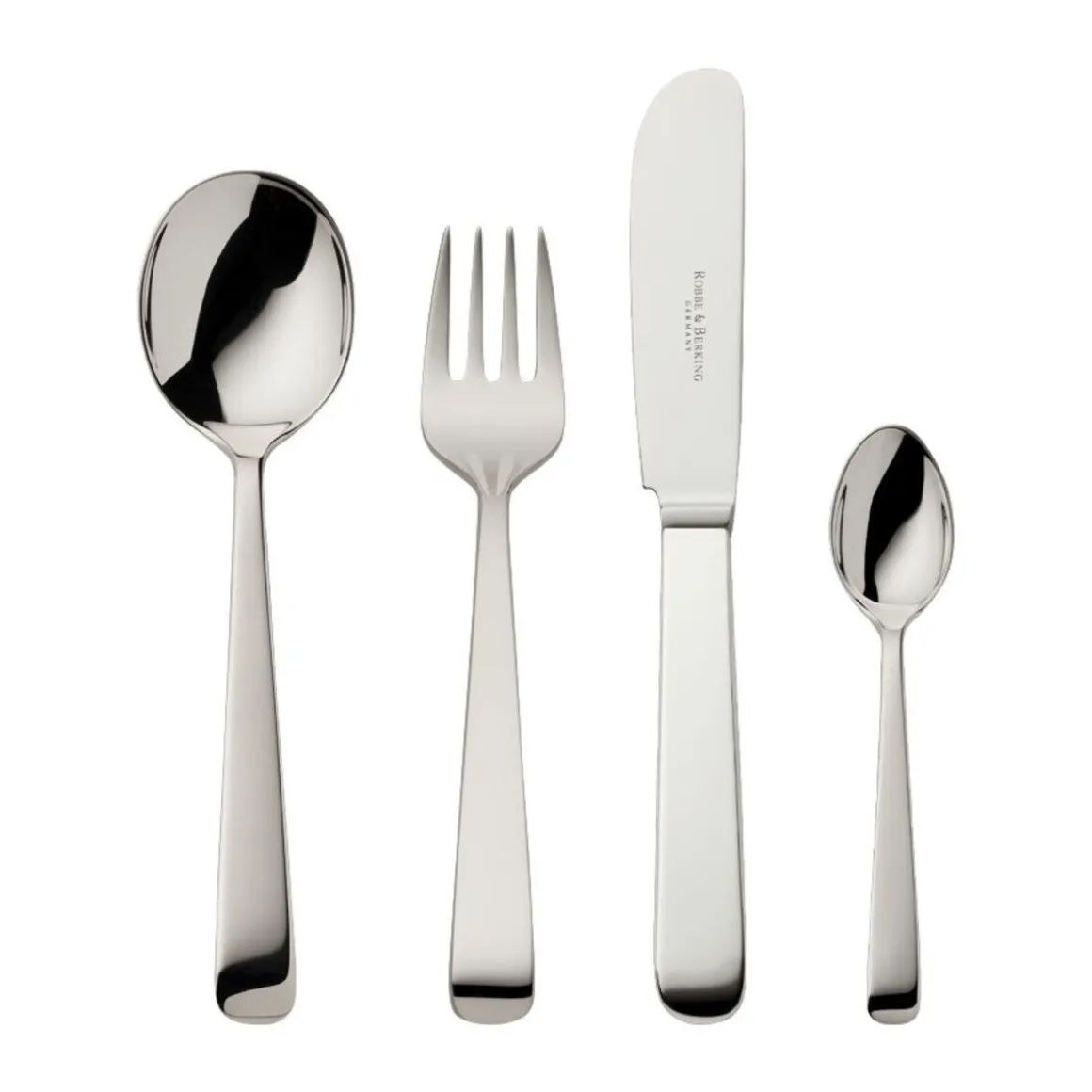 Robbe & BerkingKinderbesteck 4tlg im Etui Alta 925 Sterlingsilber
