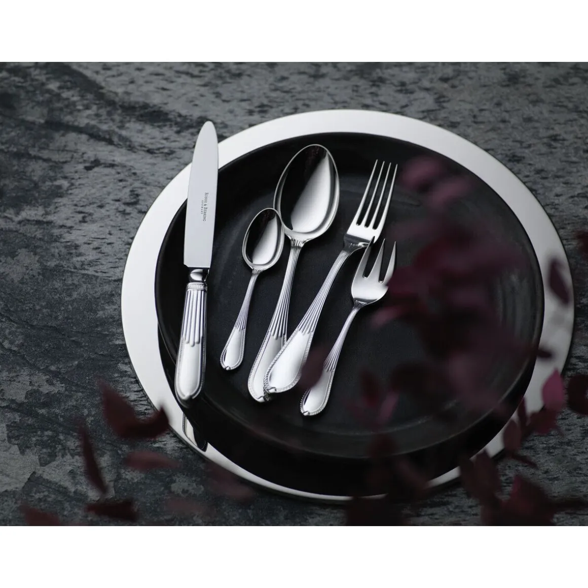 Robbe & BerkingMenülöffel 20 cm Belvedere 150 g versilbert