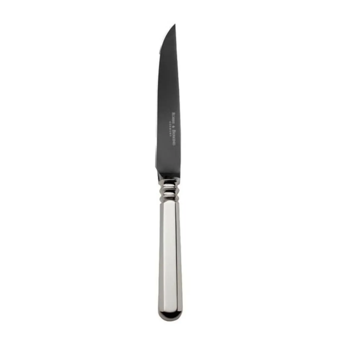Robbe & BerkingSteakmesser Frozen Black Alt Spaten 925 Sterlingsilber