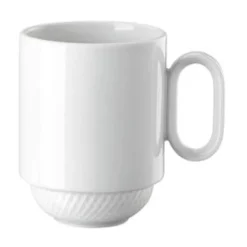 RosenthalBecher m.H. stapelbar Blend weiß