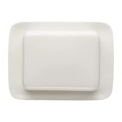 RosenthalButterdose 2-tlg. Jade Bone China Weiß