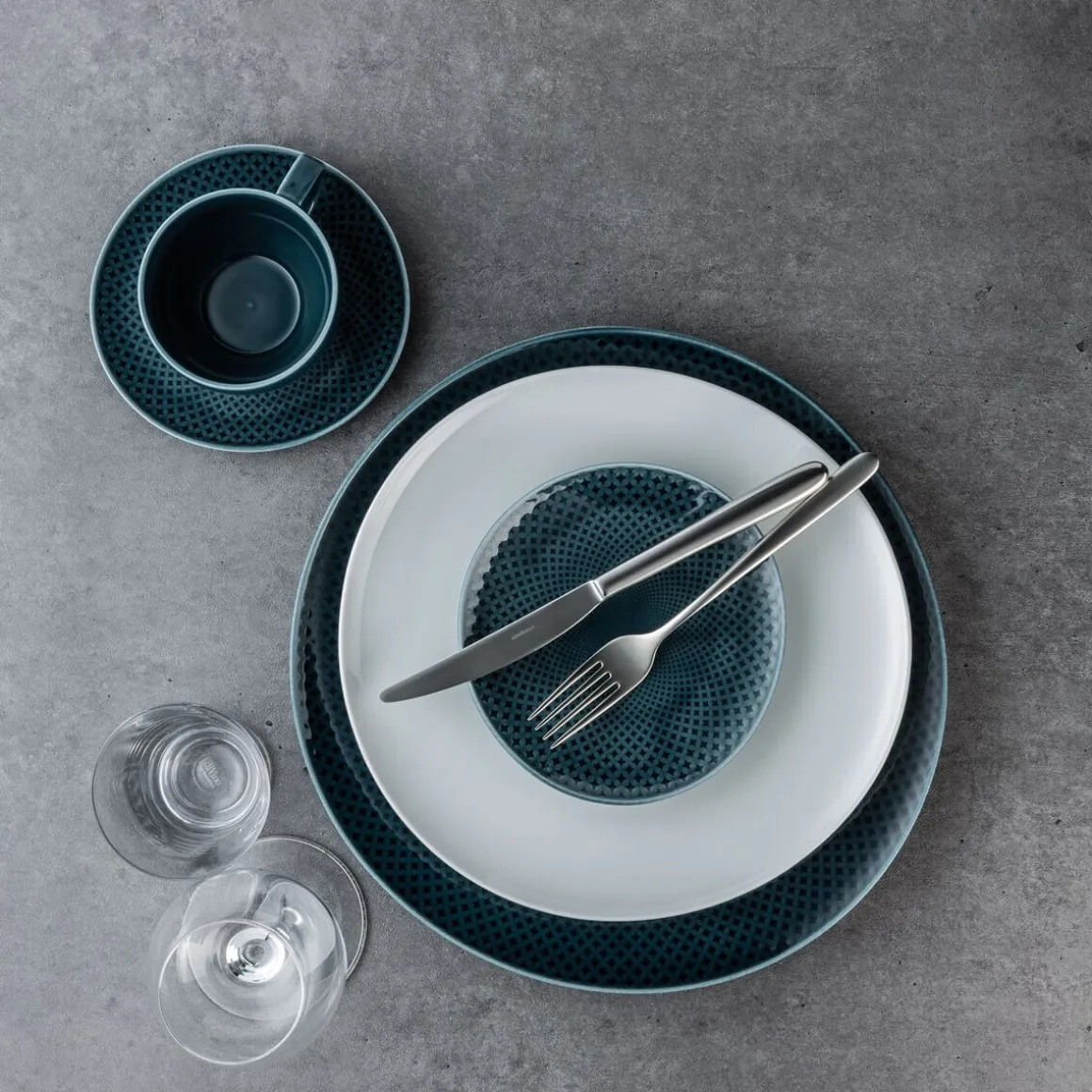 RosenthalKaffee/Tee-Untertasse 15 cm Junto Ocean Blue