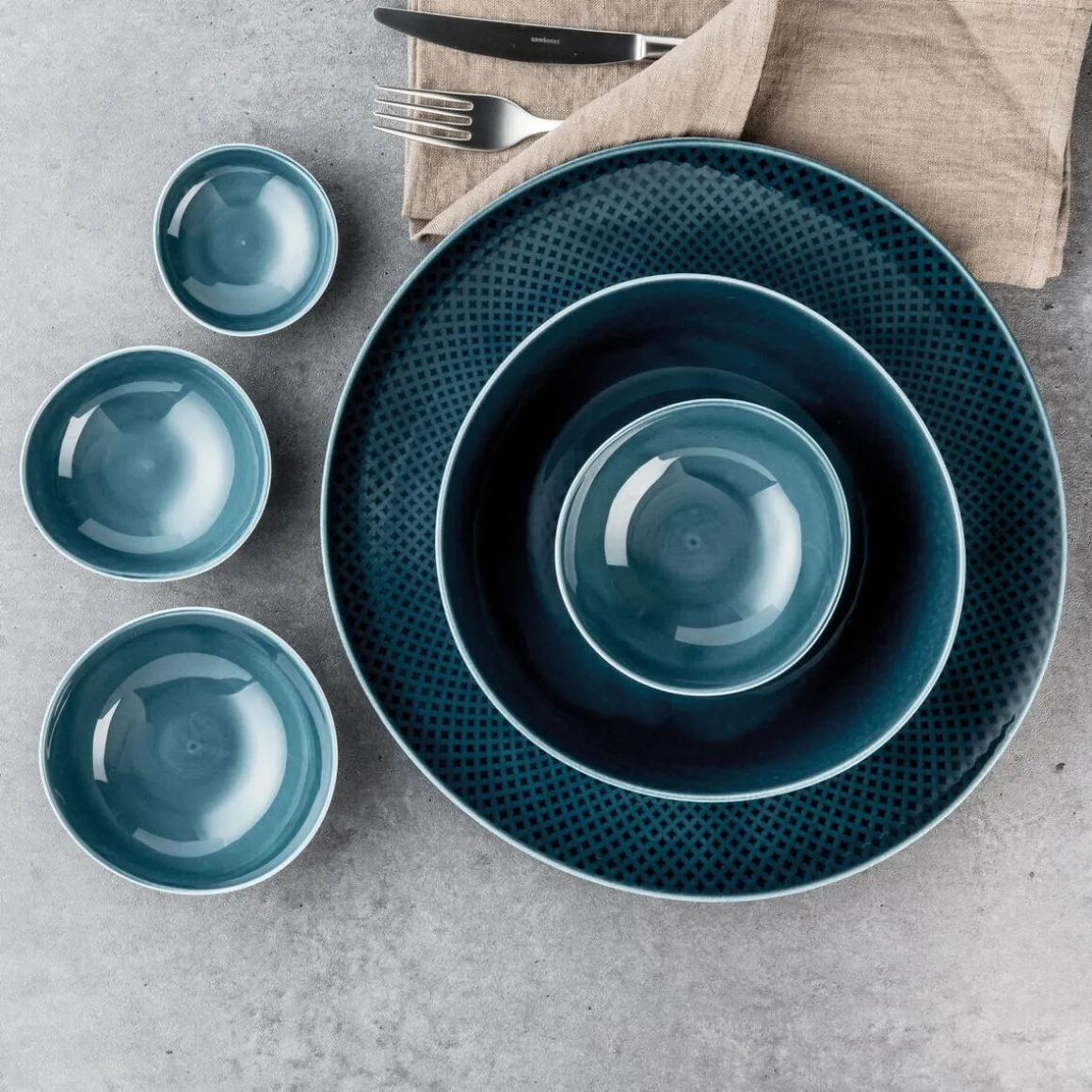 RosenthalTeller flach 16 cm Junto Ocean Blue