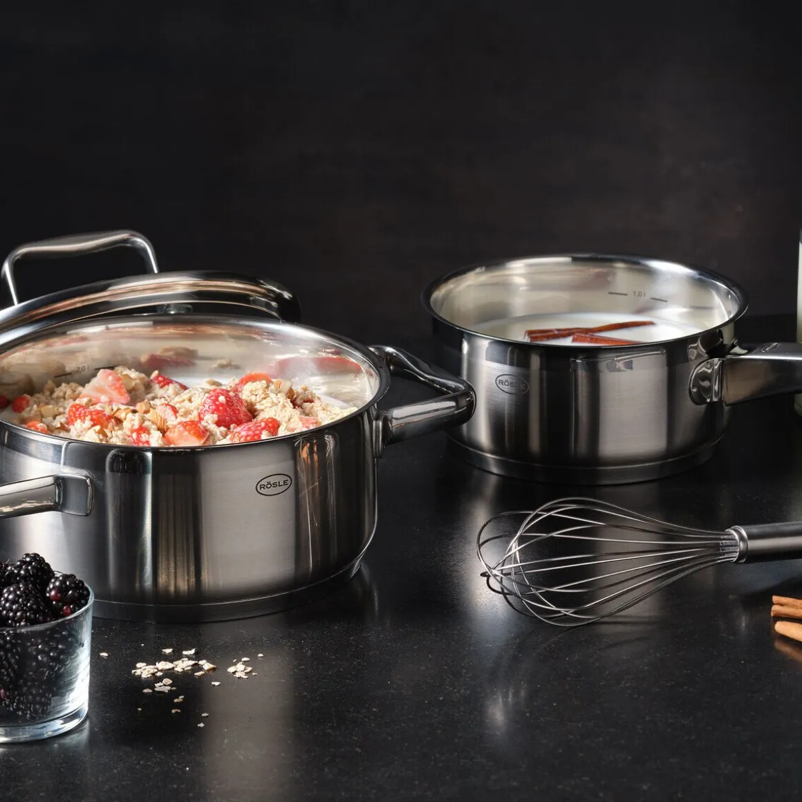 RösleSchneebesen 22 cm Rundgriff-Serie Edelstahl