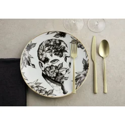 SambonetBesteck-Set 24-tlg. Rock Antique PVD Champagne