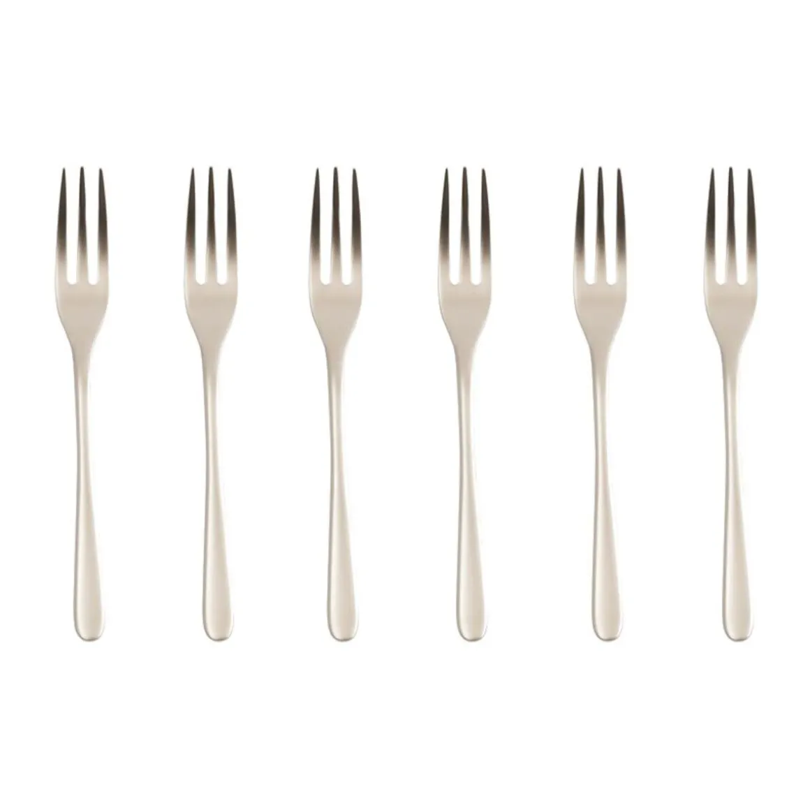 SambonetKuchengabel 6 St. Taste Antique Edelst./PVD champagne