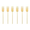 SambonetKuchengabel 6er-Set 100 Mirror PVD Gold