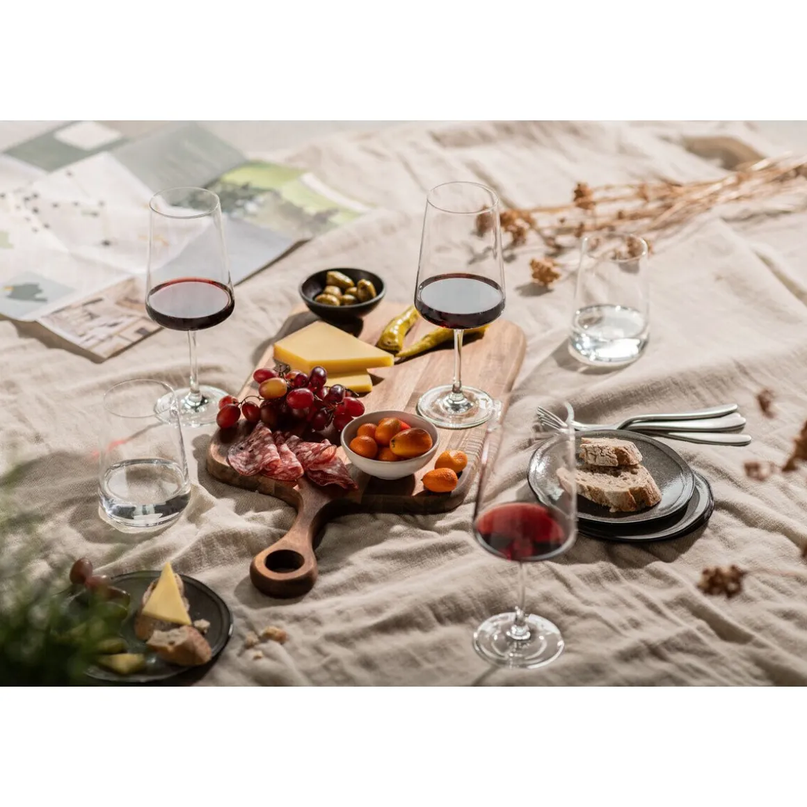 Schott ZwieselRotweinglas 4-tlg. MioVino mit Moussierpunkt klar