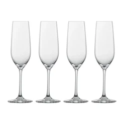 Schott ZwieselSektglas 4er-Set Forté mit Moussierpunkt klar
