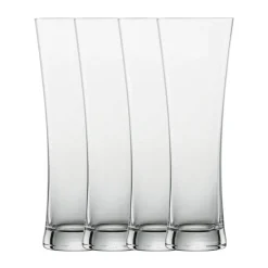 Schott ZwieselWeizenbierglas groß 4er-Set Beer Basic mit Moussierpunkt klar