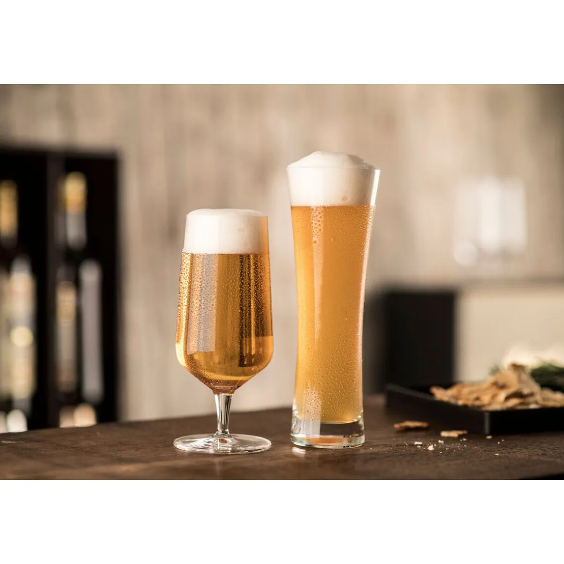 Schott ZwieselWeizenbierglas groß 4er-Set Beer Basic mit Moussierpunkt klar