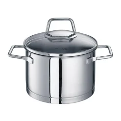 Schulte-UferFleischtopf 16 cm Edelstahl Wega mit Glasdeckel