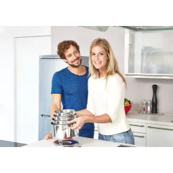 Schulte-UferFleischtopf m.Deckel Romana Edelstahl 20cm