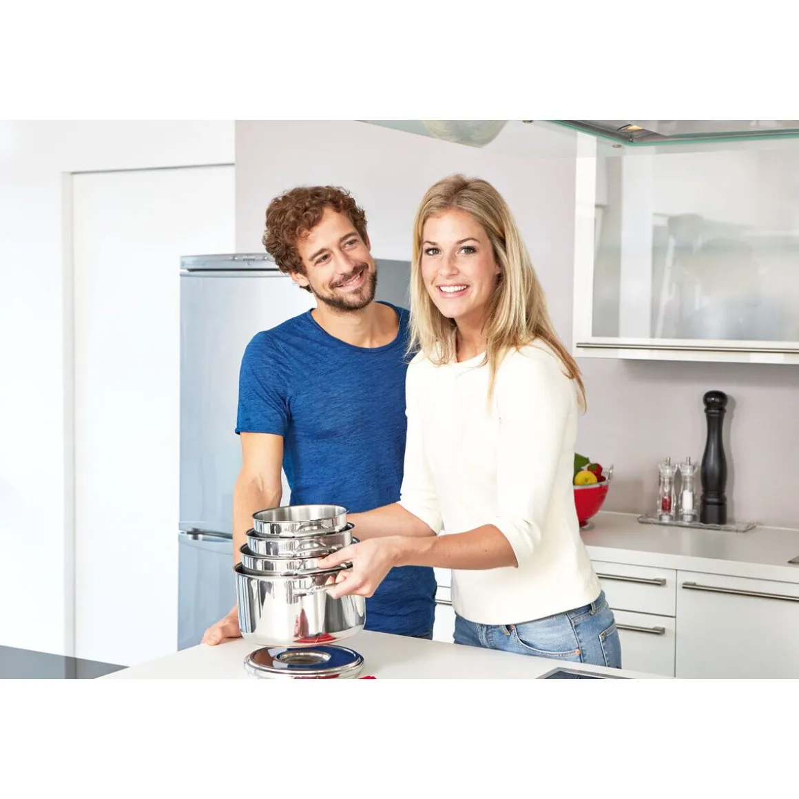 Schulte-UferFleischtopf m.Deckel Romana Edelstahl 20cm