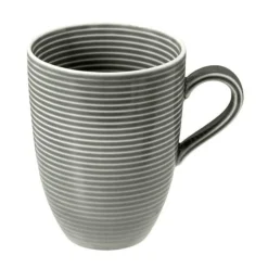 Seltmann WeidenBecher mit Henkel 0,35 l mit Relief Beat perlgrau