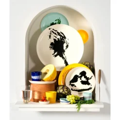 SeraxEspressotasse 0,15 l Feast blau/weiße Streifen