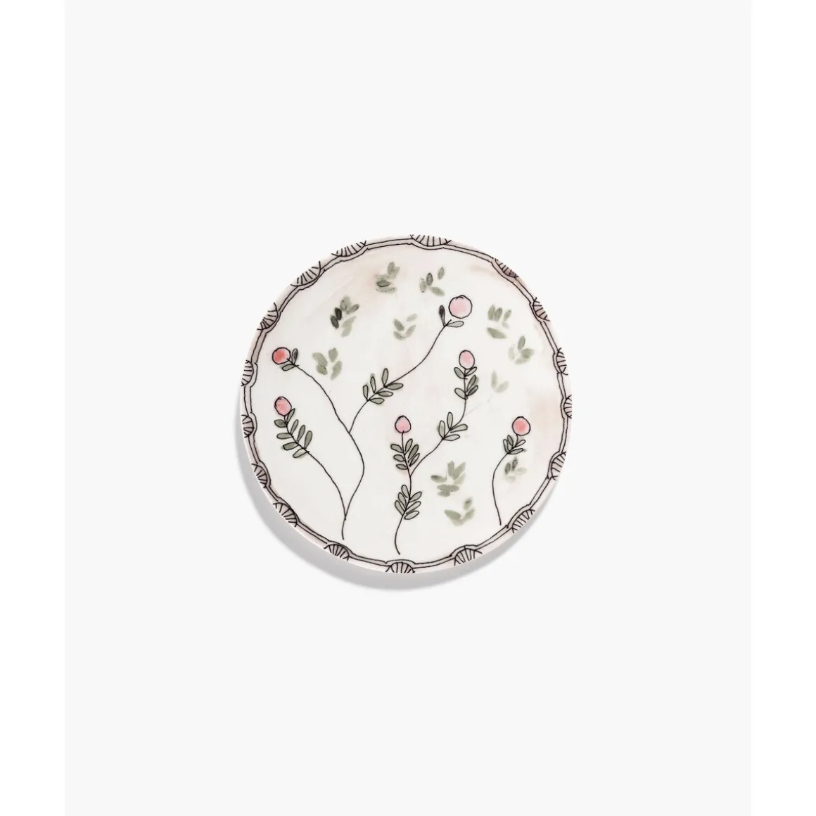 SeraxFrühstücksteller 20 cm Midnight Flowers Mirtillo Nude