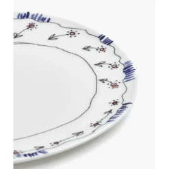 SeraxFrühstücksteller 20 cm Midnight Flowers Anemone Milk