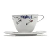 SeraxKaffeetasse mit Untere 11 cm Midnight Flowers Anemone Milk Mauve