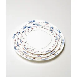 SeraxSpeiseteller 28 cm Midnight Flowers Anemone Milk