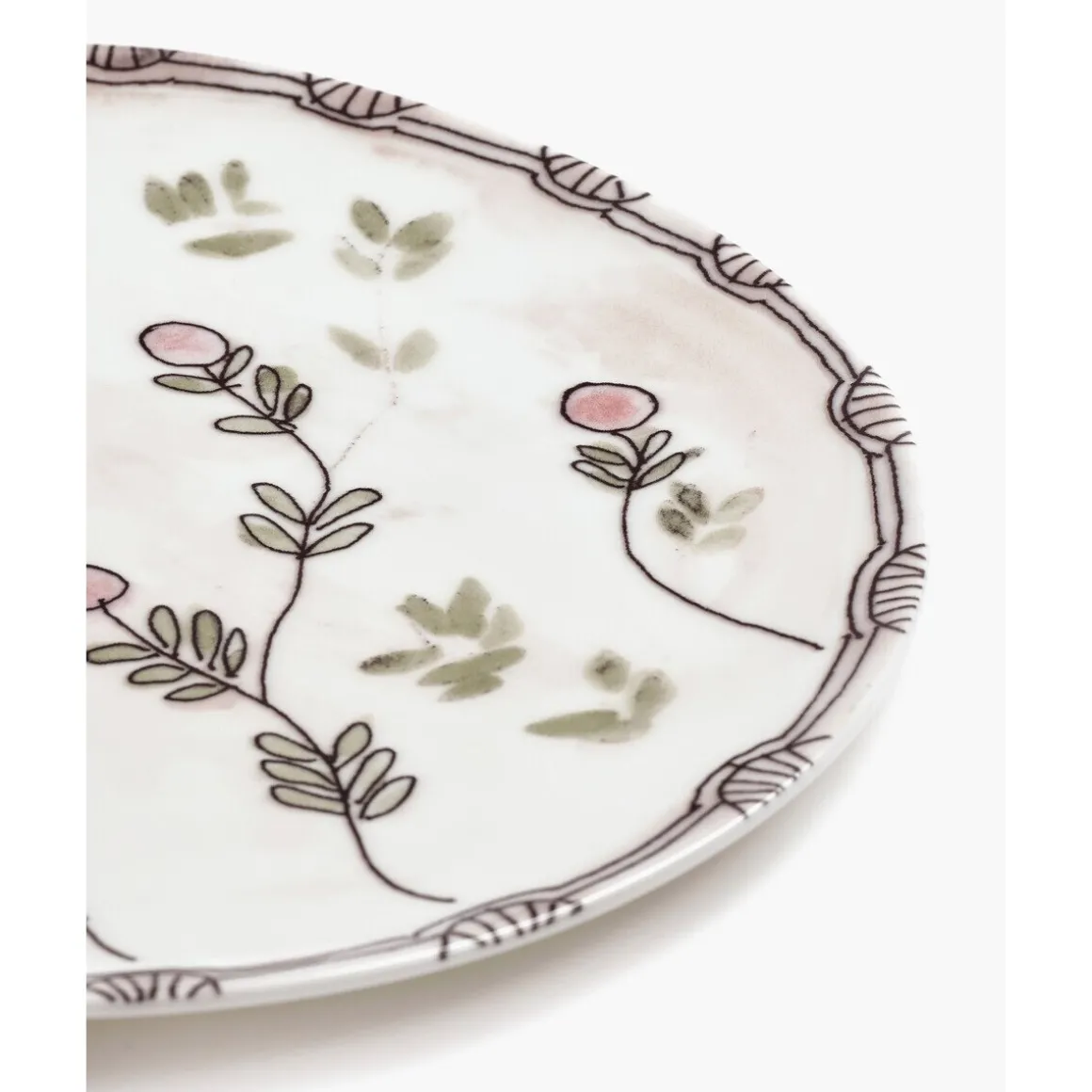 SeraxSpeiseteller 28 cm Midnight Flowers Mirtillo Nude