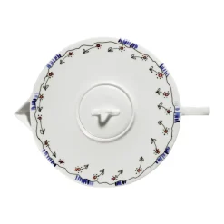 SeraxTeekanne 20x16x11 cm Midnight Flowers Anemone Milk Mauve