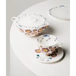 SeraxTeekanne 20x16x11 cm Midnight Flowers Anemone Milk Mauve