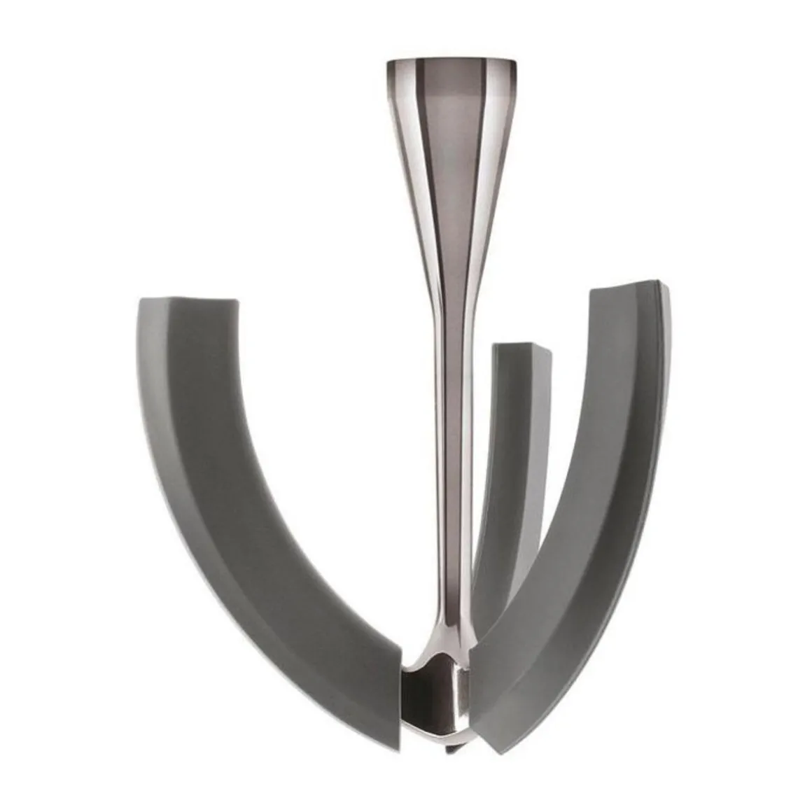 SmegEdelstahl-Quirl mit flexiblen Kanten zu Küchenmaschine