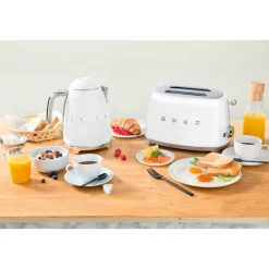 Smeg2-Scheiben-Toaster TSF01 950 W 50's Style weiss
