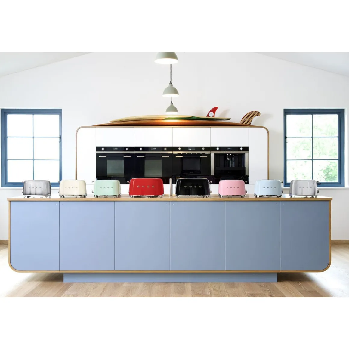 Smeg2-Scheiben-Toaster TSF01 950 W 50's Style pink