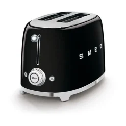 Smeg2-Schlitz-Toaster TSF01 950 W 50's Style schwarz