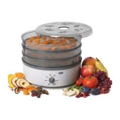 StöckliDörrgerät Dörrex mit 3 Metallgittern 27,5 cm hellgrau