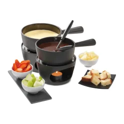 StöckliFonduegarnitur Choco-Cheese 14 cm schwarz
