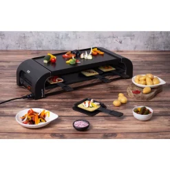 StöckliRaclette PizzaGrill für 8 59x23x13 cm anthrazit