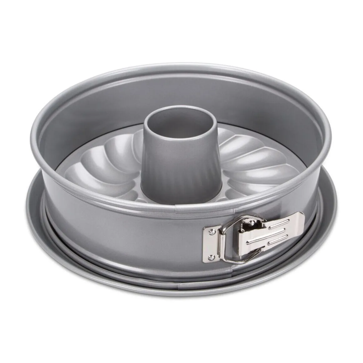 StädterSpringform mit Flach- und Rohrboden 26 cm We love baking grau